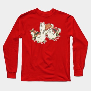 Alpaca Sushi Niguiri Long Sleeve T-Shirt